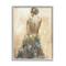 Stupell Industries Nude Female Body Soft Tone Flower Dress in Gray Frame Wall Art